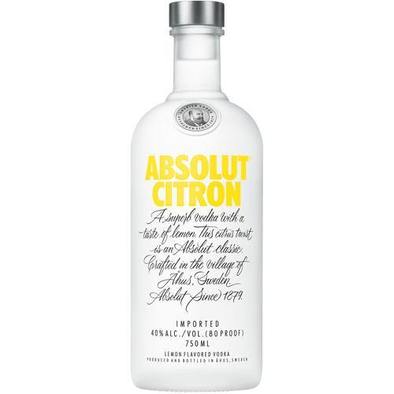 Absolut Citron Vodka 750ml - The Bottle Haus