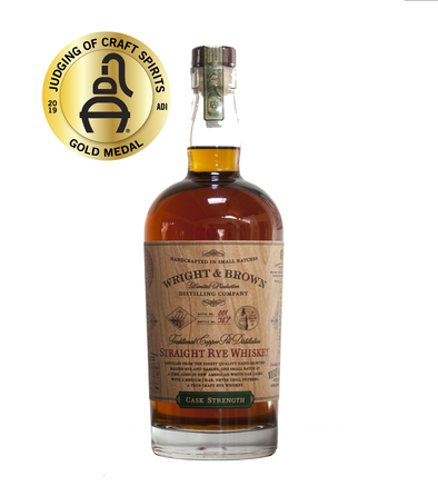 Wright & Brown Cask Strength Straight Rye Whiskey 750ml