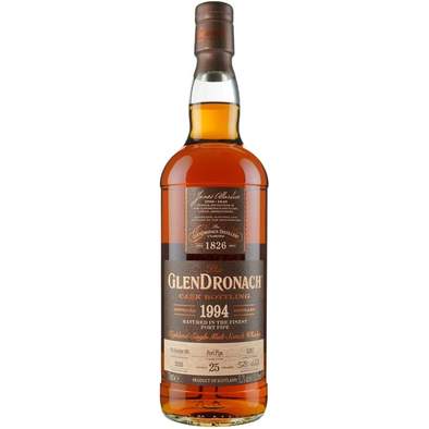 GlenDronach 1994 25 Year Old Port Pipe Single Malt Scotch Whisky 750ml