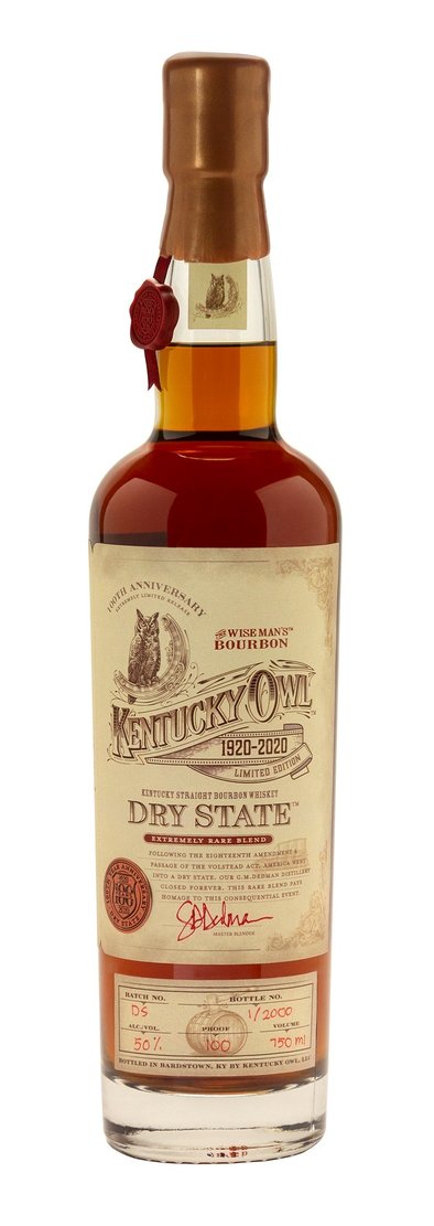 Kentucky Owl Dry State 100th Anniversary Release Bourbon Whiskey 750ml